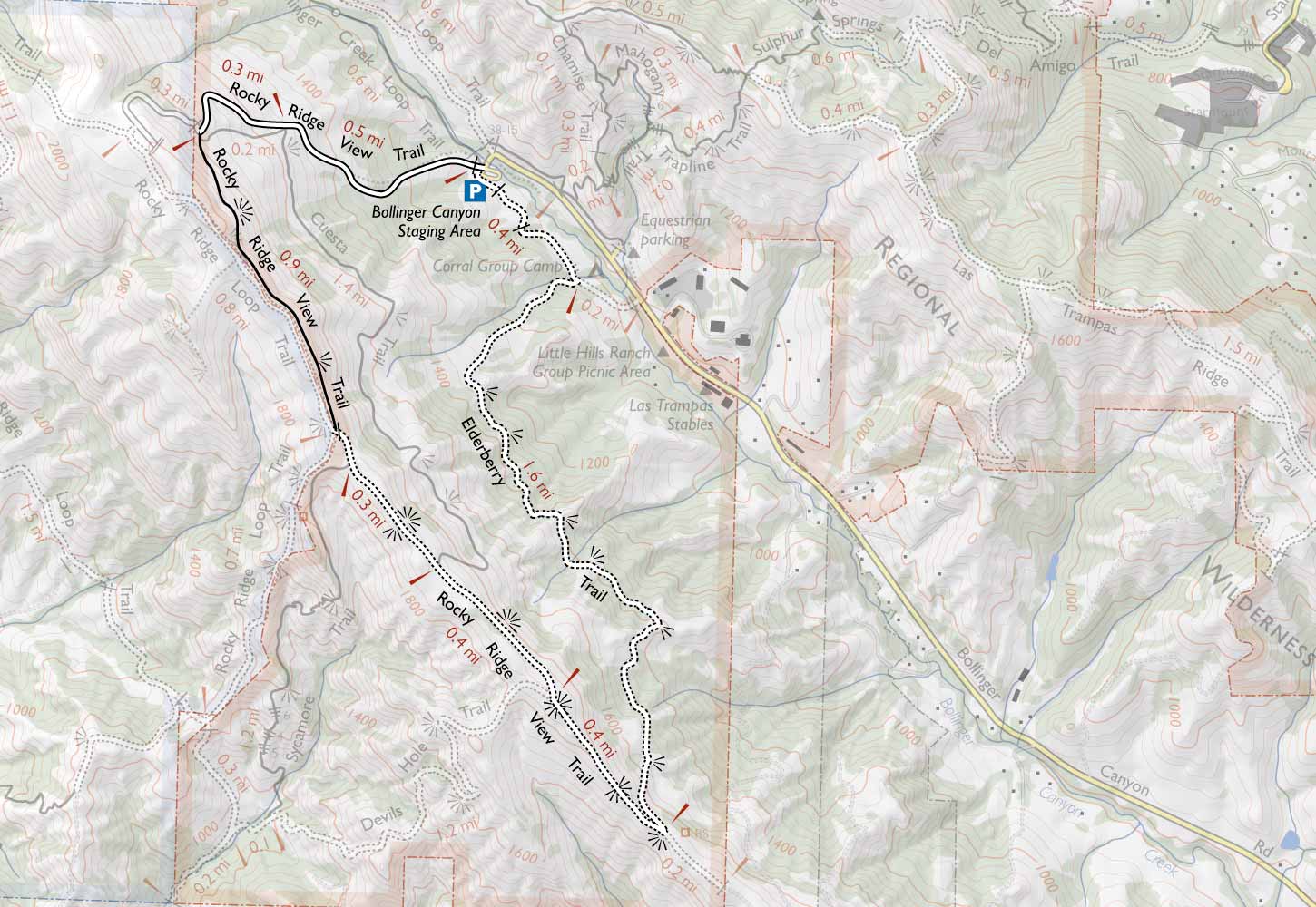 Rocky Ridge Trail Map The Rocky Ridge View Trail