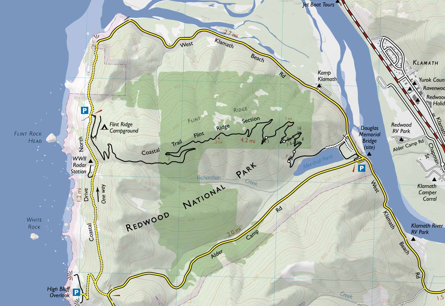 The Coastal Trail, Flint Ridge Section